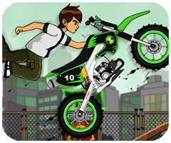 Ben 10 lái moto